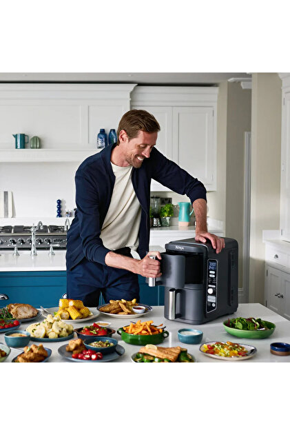 NINJA DoubleStack XL 9.5L Çift Hazneli Az Yağlı Pişirici - SL400EU