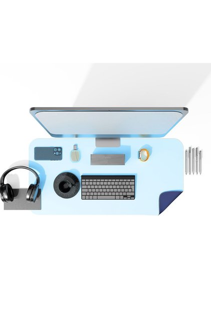 Deri Mousepad Oyuncu Matı Laptop ve Bilgisayar Uyumlu Geniş Gaming Masa Sümeni Ve Mouse Pad 80x40Cm