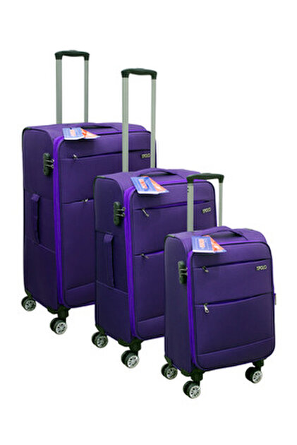 ES POLO TRIP Mor Kabin (KÜÇÜK) Orta Ve Büyük Boy 3'lü Carry-on