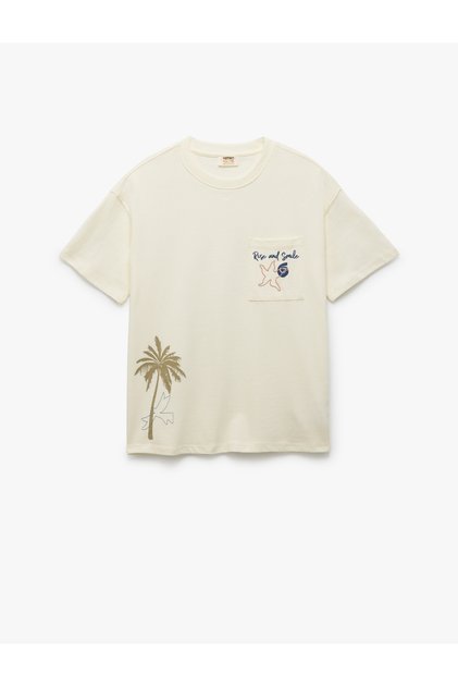 Crew Neck Short Sleeve Cotton T-Shirt