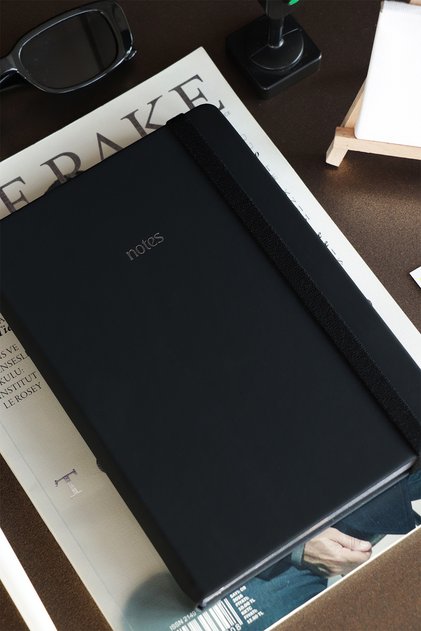 Bujo Vegan Leather Notebook 96 Sheets A5 160 Gr. Striped
