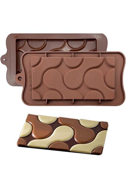 Silicone Chocolate and Wax Bar Mold - Flowing Water Drop, Bpa Free Baking