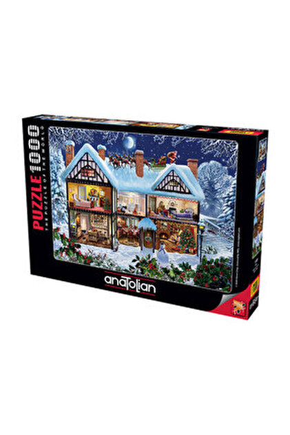 Art Puzzle Winter Fun Scene 1000 Piece Jigsaw Puzzle For Adults & Teens, 68 X 48 Cm When Completed