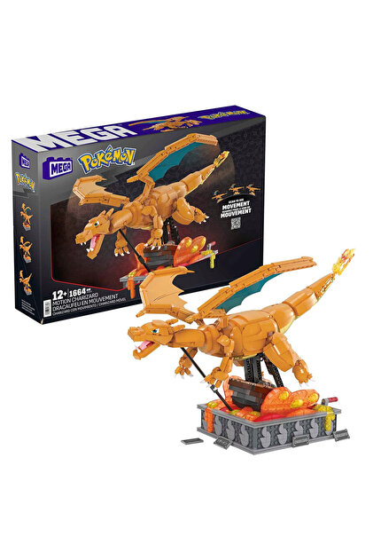 Pokemon MEGA™ Pokémon™ Hareketli Charizard, Koleksiyonerler için