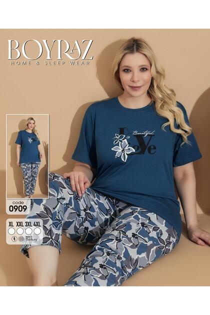 QUALITY WOMEN'S JERSEY SHORT SLEEVE PLUS SIZE PAJAMA SET