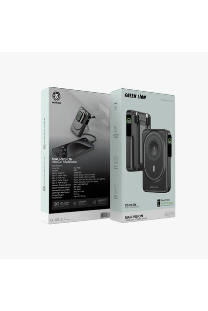Mag-Vision 10000Mah Power Bank - Black