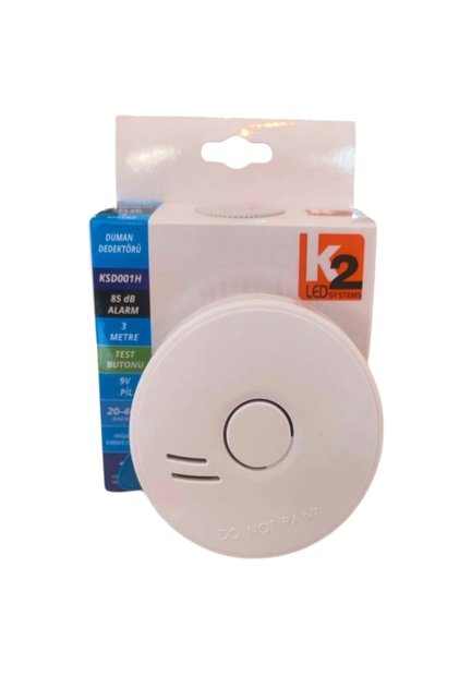 Duman Dedektörü 85Db Pilli(Pili Dahil)- Smoke Detector Kablosuz