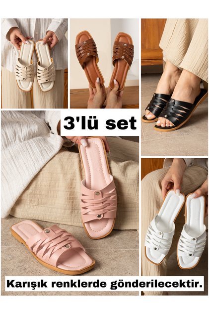 3 Pack - Summer Women's Slippers - Slippers