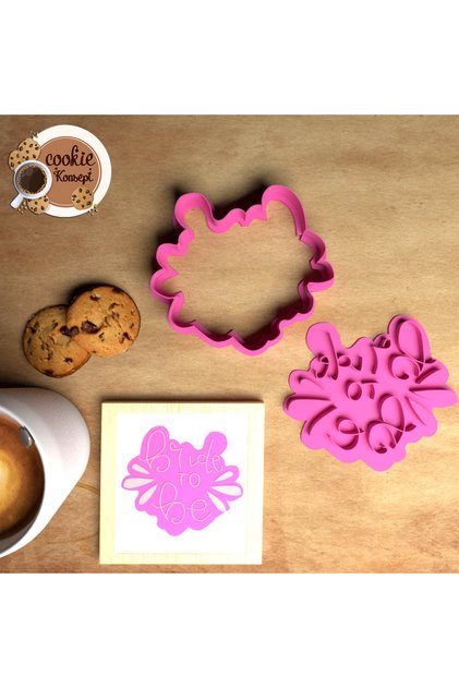 Bride to Be Concept Printing Stamp Cookie Mold - Stamp