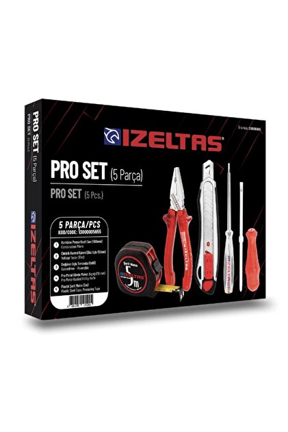 İzeltaş İzeltaş 5'li Pro Set 5 Parça Kraft Pense 160mm Kontrol