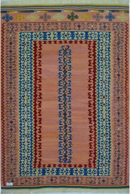Hand-Woven Colored Kirmen Wool and Natural Root Dye Rug 120X180 cm (2,16 m²)