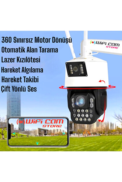 WIFICAM PLUS Çift Kameralı 42X Optik Zoom Dev Metal Kasa WIFI