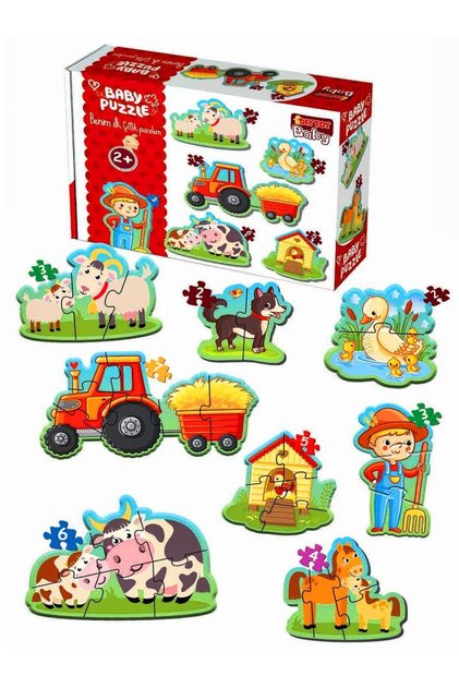 İlk Çiftlik Hayvanları Baby Puzzle - Bebek Puzzle Ilk Puzzlem Diytoy