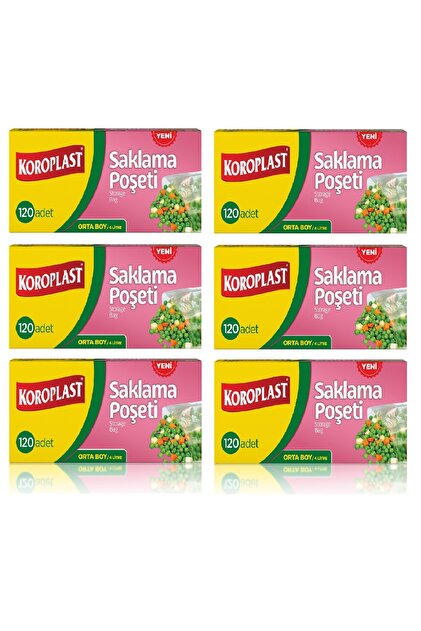 Medium Size 24X38 cm 120 Storage Bags - 6 Pack