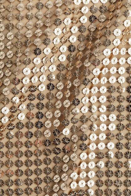 Sequined mesh skirt
