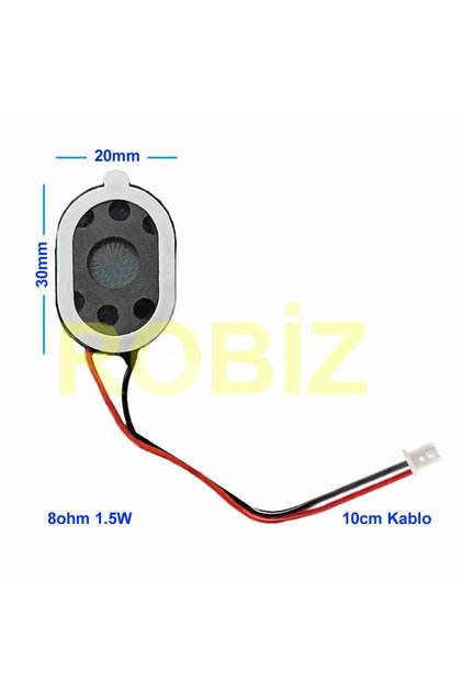 Hoparlör 1.5W 8ohm 20x30mm 10cm Kablolu Mini Speaker Ses Müzik Amfi Ürün Müze Otomobil Telefon