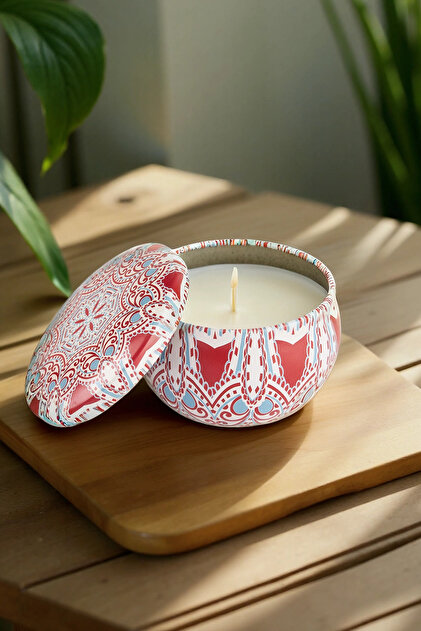 ゲイナートウ スーパー9M(25cm) Karaca Fox Neroli Kokulu Metal Küçük Mum 6,2 x 6,2 x 4,3 Cm