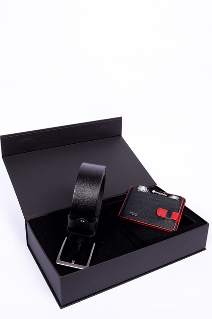 Cengiz Pakel Genuine Leather Jeans Belt - Card Holder Set