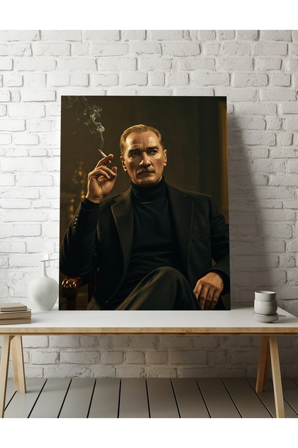 Atatürk Portre Tablo Ev Ofis Yüksek Kalite Kanvas Tablo