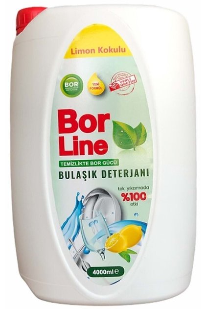%100 Yerli Üretim 4000ml Sıvı Bulaşık Deterjanı Limon Kokulu