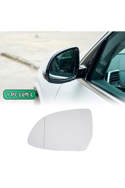 قطعة واحدة من زجاج مرآة الرؤية الخلفية الجانبية اليسرى المُدفأة لسيارة BMW X3 G01 X4 F26 G02 X5 F15 G05 X6 F16 G06 2015-2019