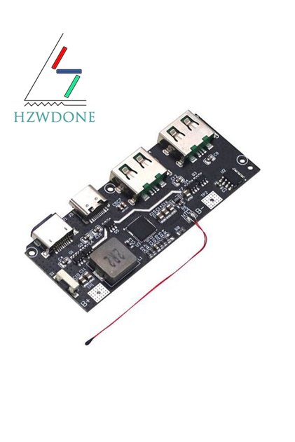 22.5W Power Bank 5-port Bidirectional Fast Charging Mobile Power Module Circuit Board DIY Motherb...