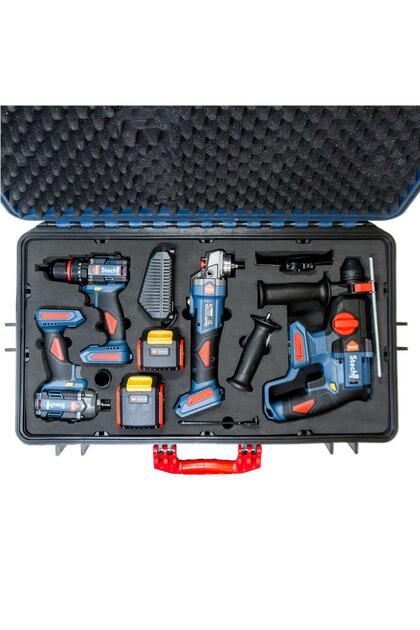 StechEnd SXS403 Akülü Alet Seti 20V 4.0/6.0Ah 7 Parça - Fiyatı