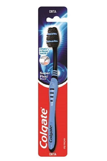 Toothbrush Super Flexi Black Single
