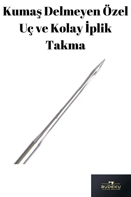 Stinger Sanayi Tipi Düz Dikiş Makinesi İğnesi, İnce Dip 11/12/14
