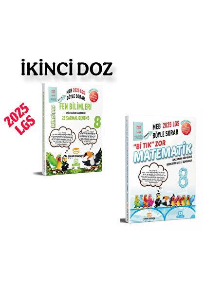 SİNAN KUZUCU YAYINLARI 8.SINIF İKİNCİ DOZ FEN SARMAL DENEME + Bİ