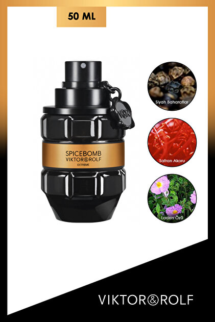 B.I.B.✴︎Insanely Rare✴︎極上 スムース Bomb Viktor Rolf Spicebomb Extreme EDP 50 ml Erkek Parfüm 3614270659652