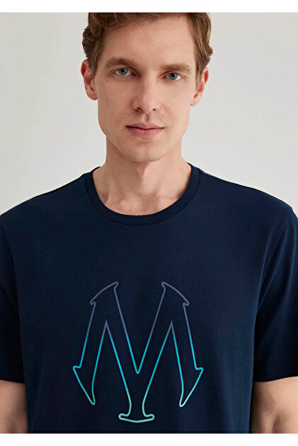 Mavi Baskılı Lacivert Erkek T-Shirt M0610635-70490 - Fiyatı, Yorumları