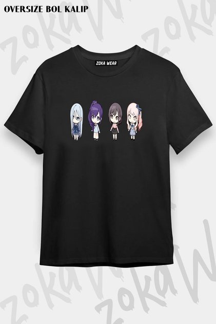 Unisex Oversize Fit Nightcord Horse Design Printed Tshirt