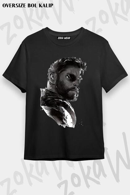 Unisex Oversize Mold Thor Print Design Printed Tshirt