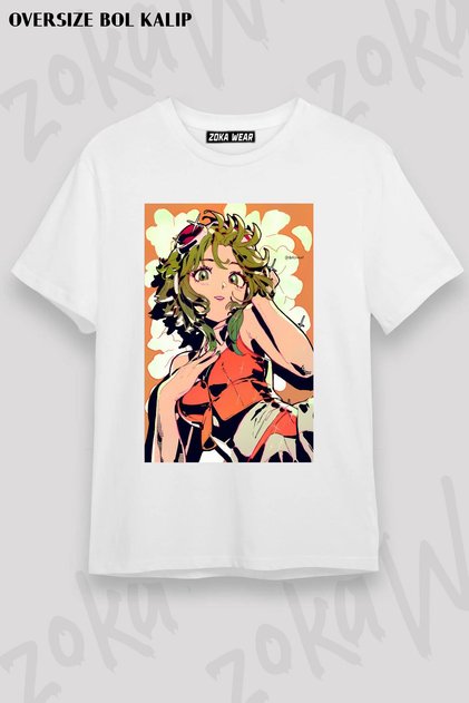 Unisex Oversize Mold Megpoid Gumi Design Printed Tshirt