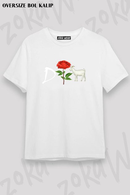 Unisex Oversize Die Derrick Rose the Goat Design Printed Tshirt