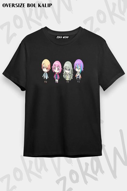 Wonderlands X Showtime Unisex Oversize Chibis Printed Tshirt
