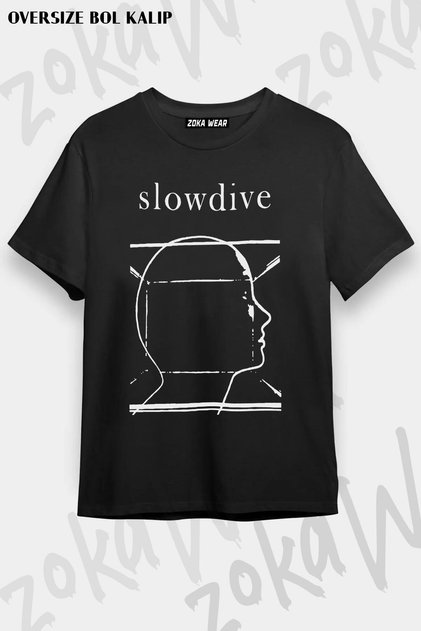 Unisex Oversize Mold Slowdive Design Printed Tshirt