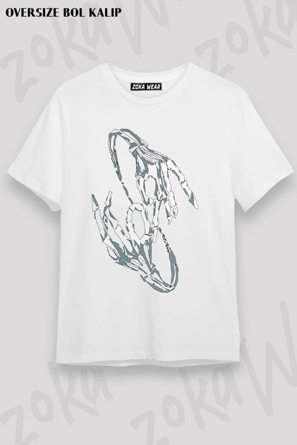 Unisex Oversize Fit Korn Hands Logo Rock Metal Design Printed Tshirt