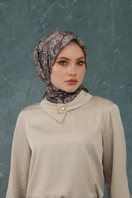 Ottoman Pattern Thin Cotton Scarf