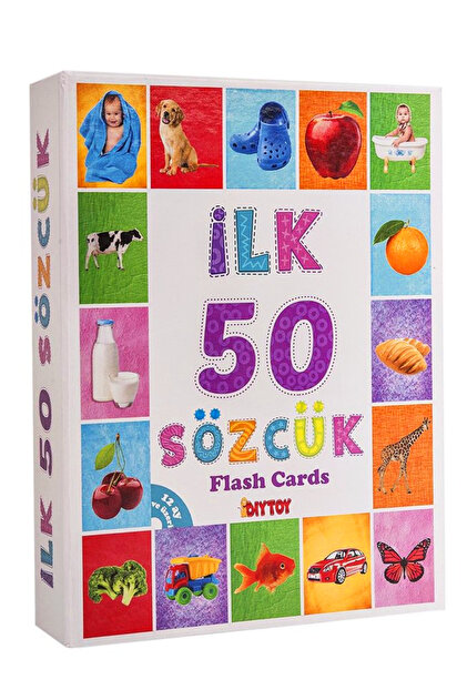 a v d a Diytoy Ilk 50 Sözcük Bebeğimin Ilk Zeka Kartları Flash