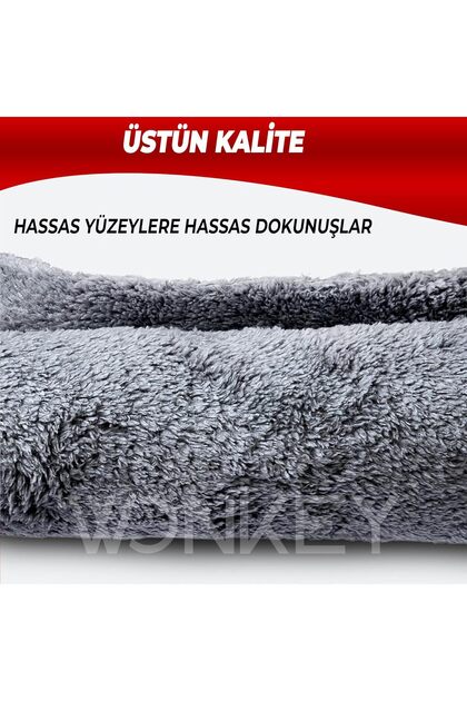 Wonkey Pasta Cila Bezi , Wax Bezi , Peluş Oto Araba Cilalama Bezi