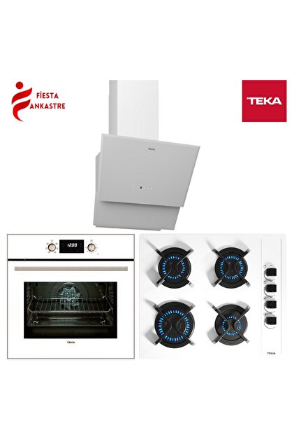 Teka CHEF 8 BEYAZ ANKASTRE SET ( HAK 627 WH FIRIN + GBC 64002 WH