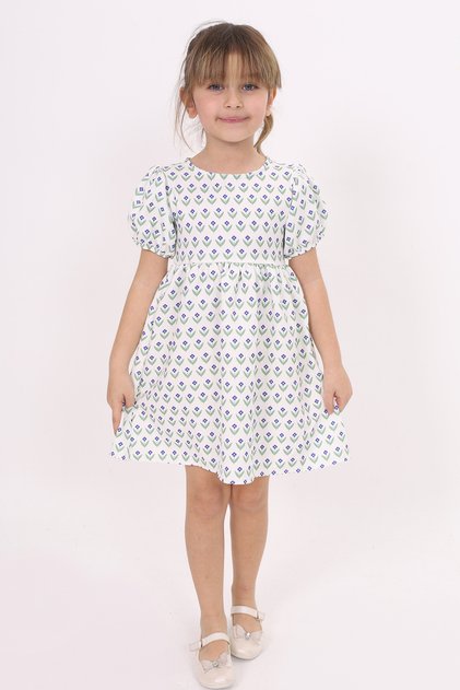 Girl's Tulip Print Dress