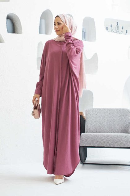 Ancelina 6571 Model Lilac Abaya
