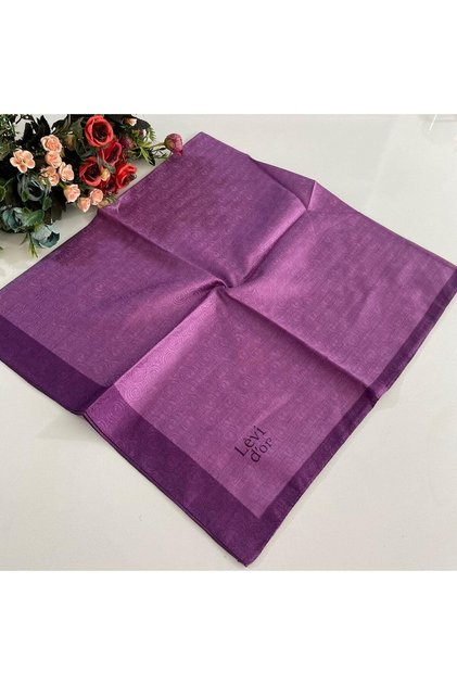 Premium Monogram Scarf Fuchsia-Purple Gx0213