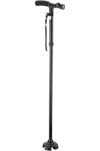 Magic Cane - Adjustable Lightweight Aluminum Folding Walking Stick with LED Lights
