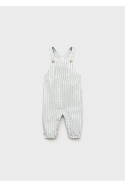 Striped cotton jumpsuit