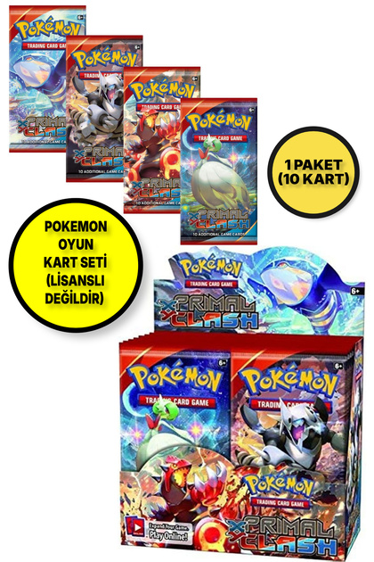 TOYFEST Lisanssız Pokemon Oyun Kartı Tcg Xy Primal Clash Lisanssız