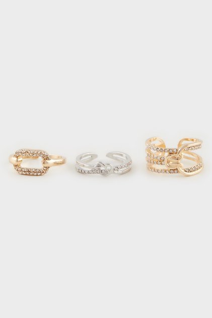 Women's Stone 3-Piece Ring E4497Axns